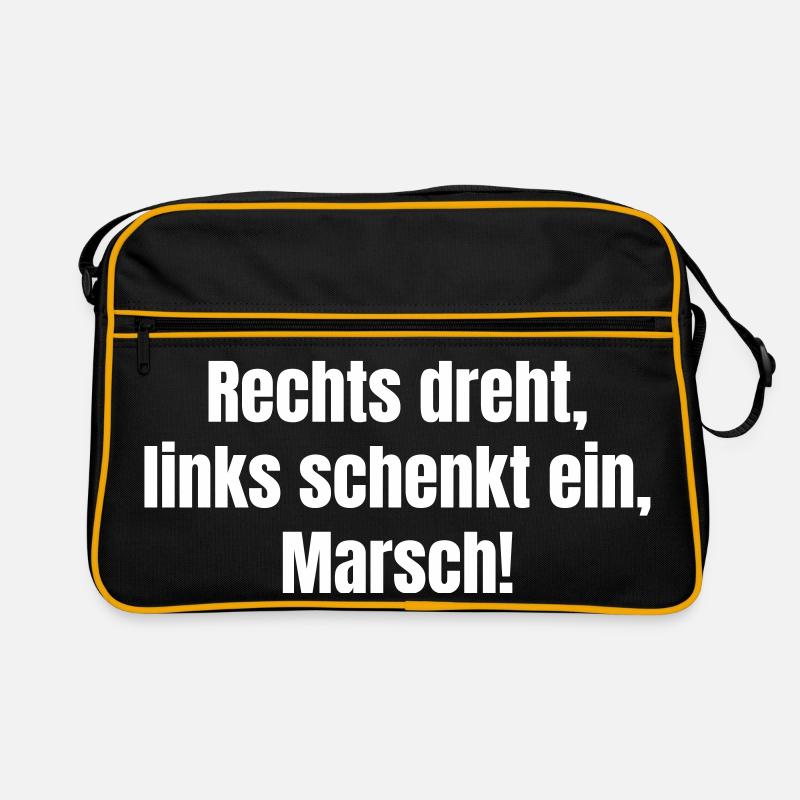 Turn right, pour left, march! Retro Bag