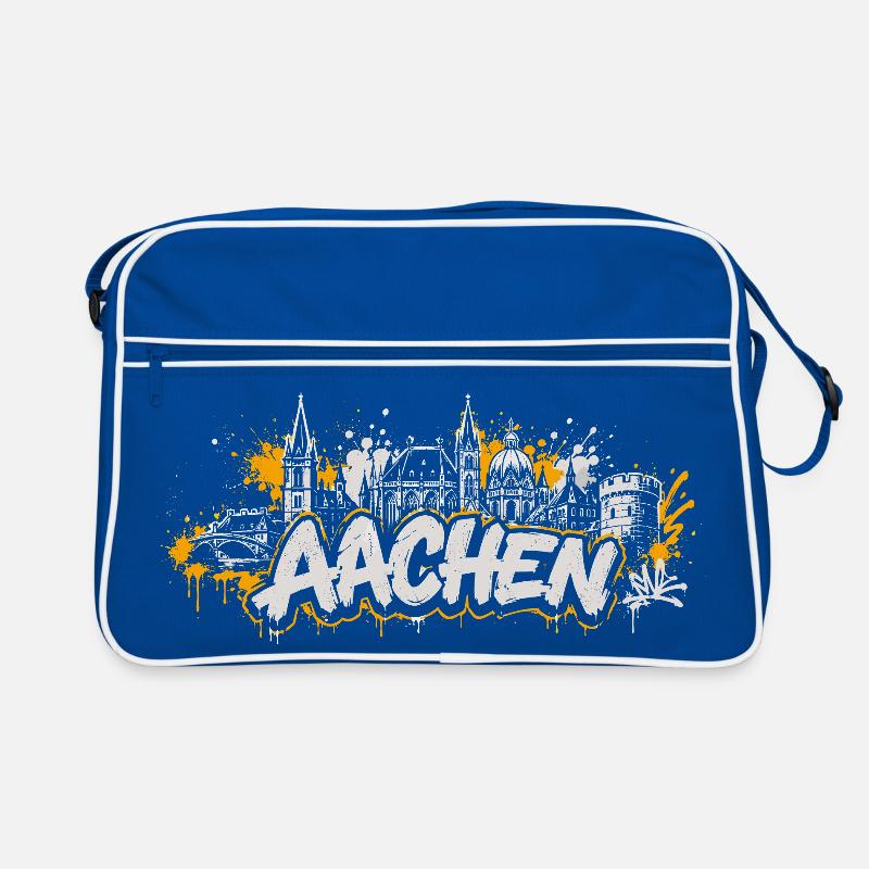 Aachen Graffiti Skyline Shirt Retro Tasche
