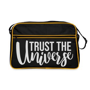 Trust The Universe Spiritual Universe Quote Logo - Retro Bag - black/gold - Front