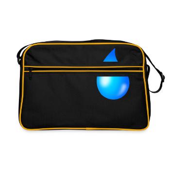 gouttes - Sac Retro - noir/or - Devant