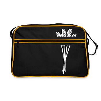 cereals corn cereal wheat wheat veggie gemuese v - Retro Bag - black/gold - Front