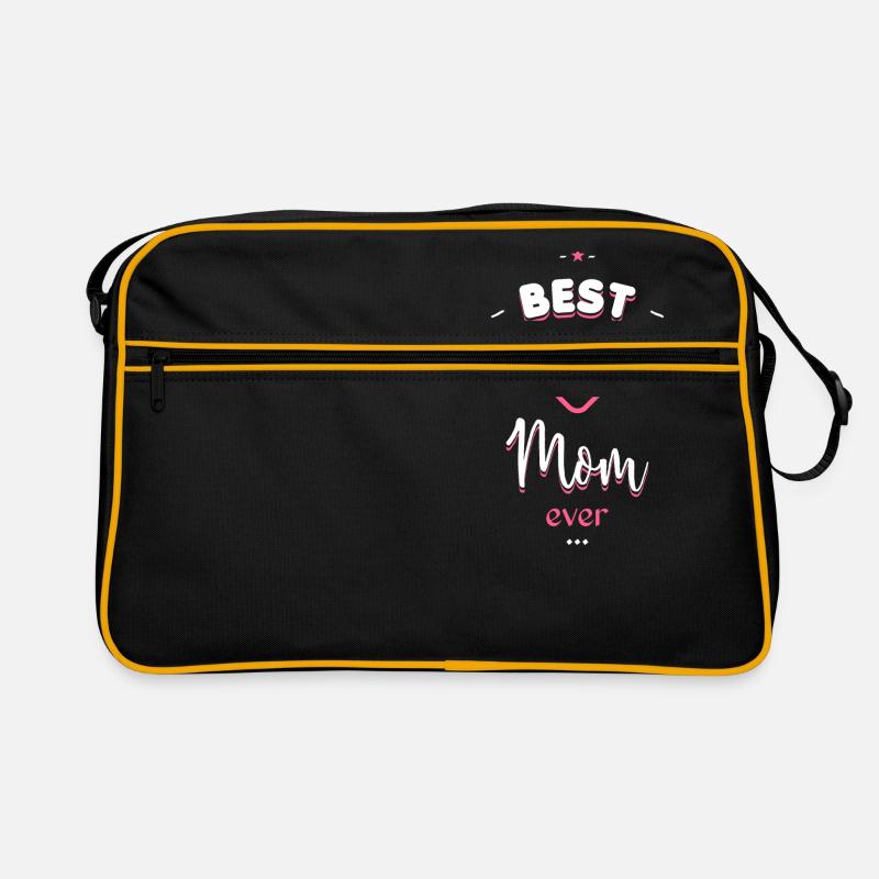 Best Mom ever - Retro Tasche - Schwarz/Gold