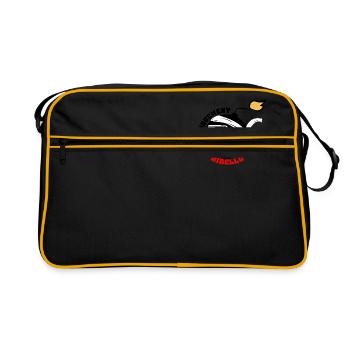 Testa Mora génétiquement Ribellu Corse azezzu - Sac Retro - noir/or - Devant