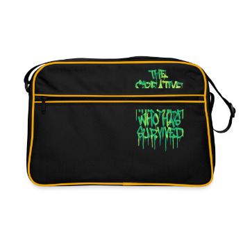 The Creative Adult is the Child Who Has Survived - Retro Bag - black/gold - Front