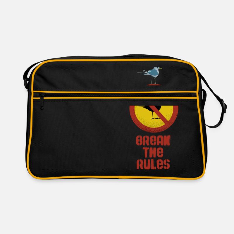 Die Regeln brechen Retro Tasche