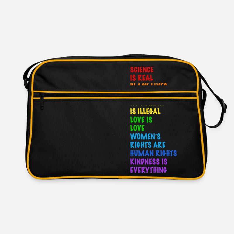 Human Rights! No one is illegal Retro Bag