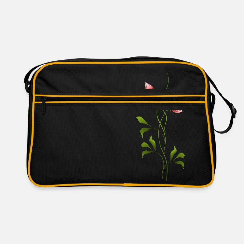 Bunte blume Retro Tasche