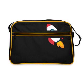 rocket - Retro Bag - black/gold - Front