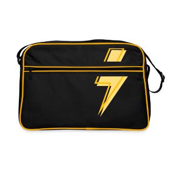 Eclair jaune - Sac Retro - noir/or - Devant