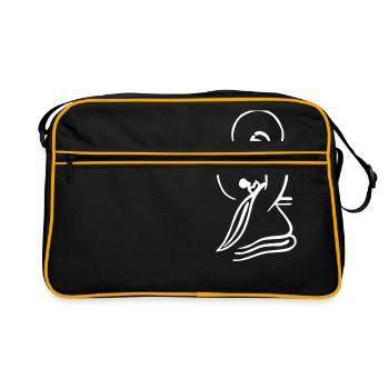 Vierge marie et l'enfant jésus - Sac Retro - noir/or - Devant