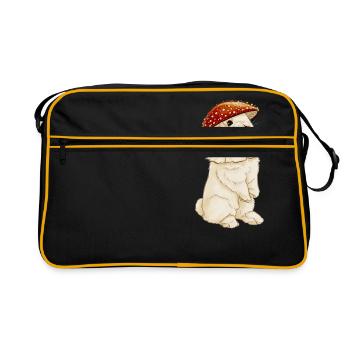 Fly agaric - Retro Bag - black/gold - Front