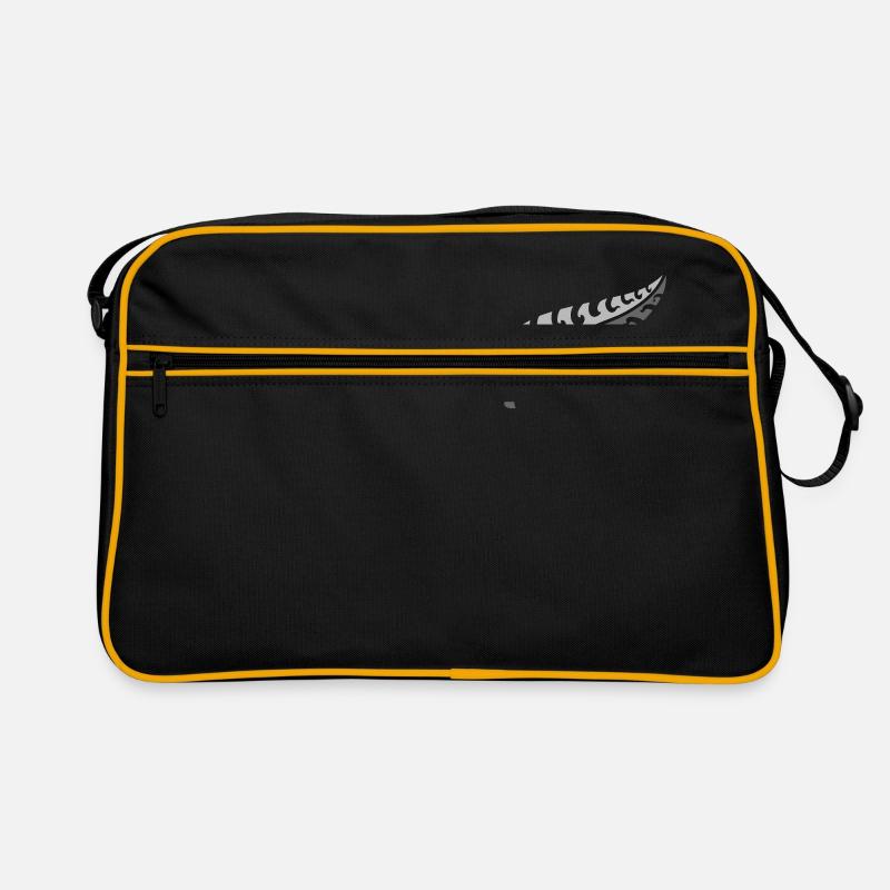 Jagged Neuer Silberfarn NEUSEELAND Retro Tasche