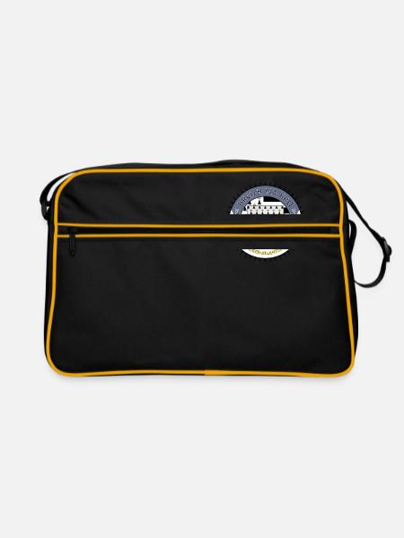 Logo Breizh ma bro blason Loire-Atlantique - Sac Retro - noir/or - Devant