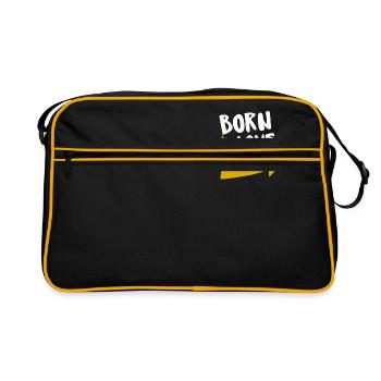 Né pour l’aimer - Sac Retro - noir/or - Devant