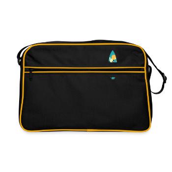 Surfer Surf - Retro Bag - black/gold - Front