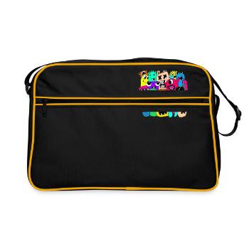 MONSTER DOODLE - Sac Retro - noir/or - Devant