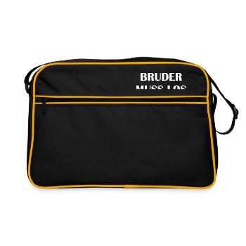 Cooler Spruch - Retro Tasche - Schwarz/Gold - Vorne