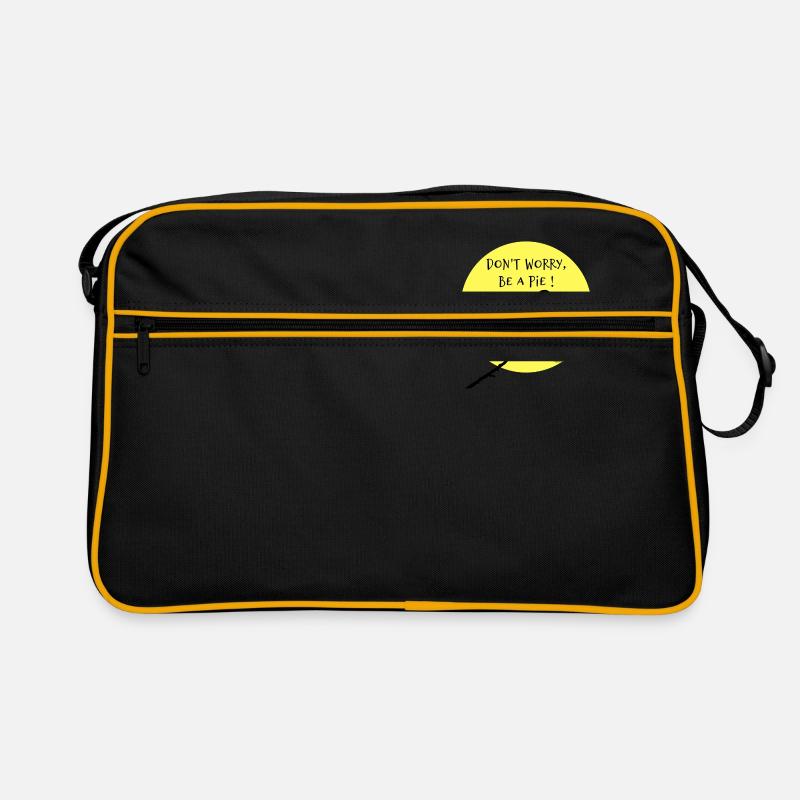 Mach dir keine Sorgen, sei ein Kuchen! Retro Tasche