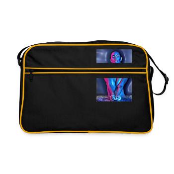 drawing femme nue - Sac Retro - noir/or - Devant