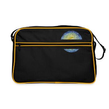 Lune Vincent van Gogh Starry Night Starry Night - Sac Retro - noir/or - Devant