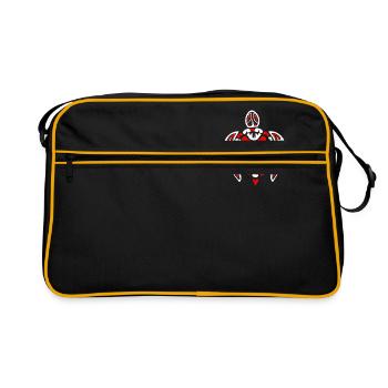 Haida turtle tribal tattoo gift idea - Retro Bag - black/gold - Front