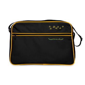 Écologistes - Sac Retro - noir/or - Devant