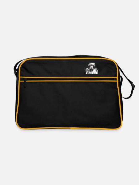 KAVKAZ - Retro Tasche - Schwarz/Gold - Vorne