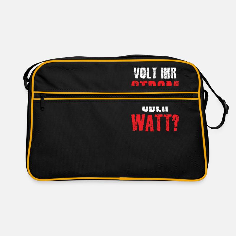 Volt Ihr Strom oder Watt? Retro Tasche