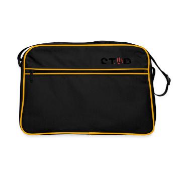 arrêt - Sac Retro - noir/or - Devant