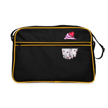 petit gâteau - Sac Retro - noir/or - Devant