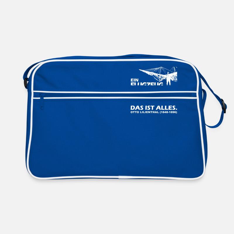 otto lilienthal Piloten Spruch Retro Tasche