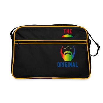 THE ORIGINAL! - Retro Bag - black/gold - Front