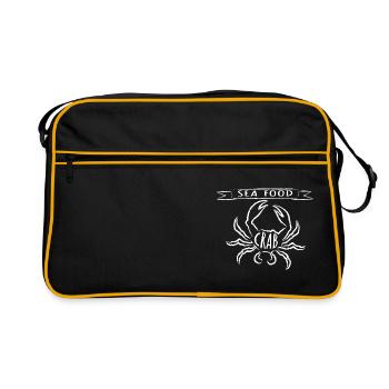 Crabe fruits de mer fruits de mer - Sac Retro - noir/or - Devant