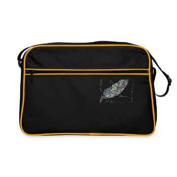 Printemps coloré - Sac Retro - noir/or - Devant