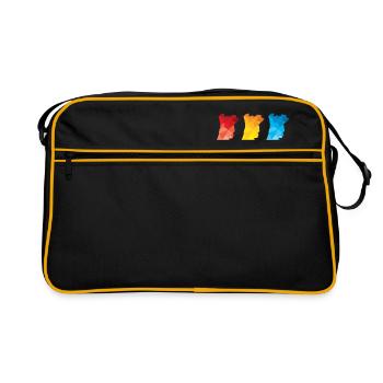 Bandes - Sac Retro - noir/or - Devant