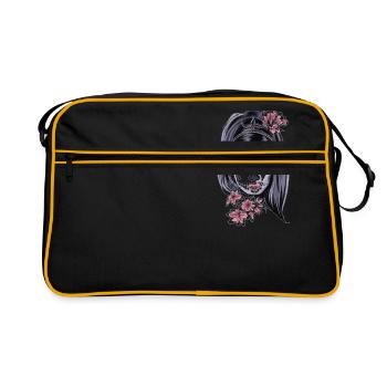 Woman with mask - Retro Bag - black/gold - Front