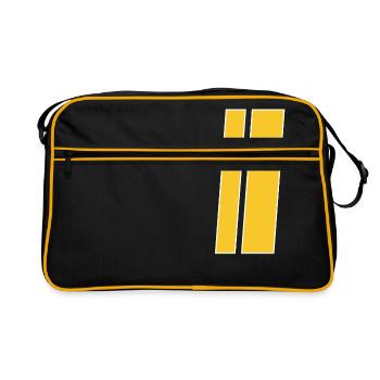 Commissaire du bord - Sac Retro - noir/or - Devant