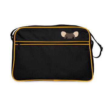 Joli rat raté - Sac Retro - noir/or - Devant