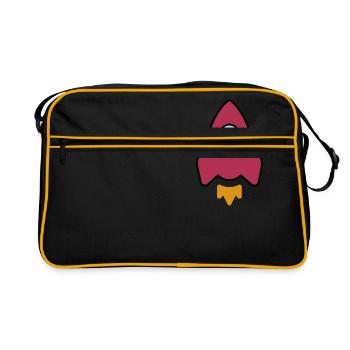 rocket - Retro Bag - black/gold - Front