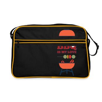grillage - Sac Retro - noir/or - Devant
