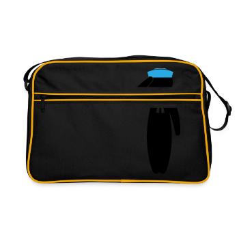 A sailor saluting - Retro Bag - black/gold - Front