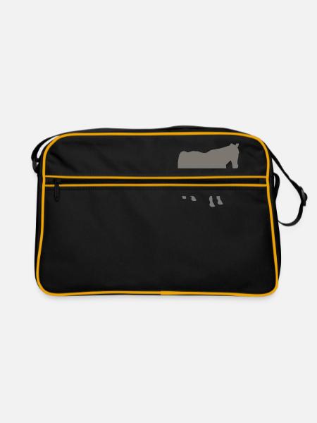 horse - Retro Bag - black/gold