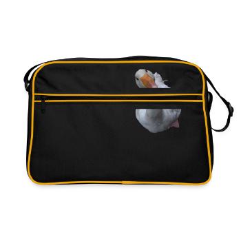 Gans - Retro Tasche - Schwarz/Gold - Vorne