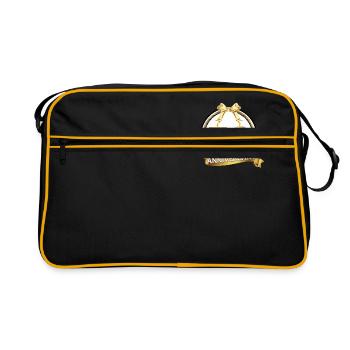 50. Jahrestag Goldener Hochzeitstag - Retro Tasche - Schwarz/Gold - Vorne