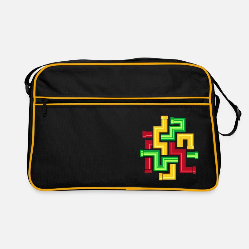 Tube Patterns Retro Bag