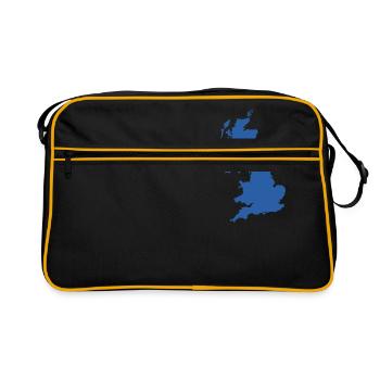 UK MAP - Retro Bag - black/gold - Front