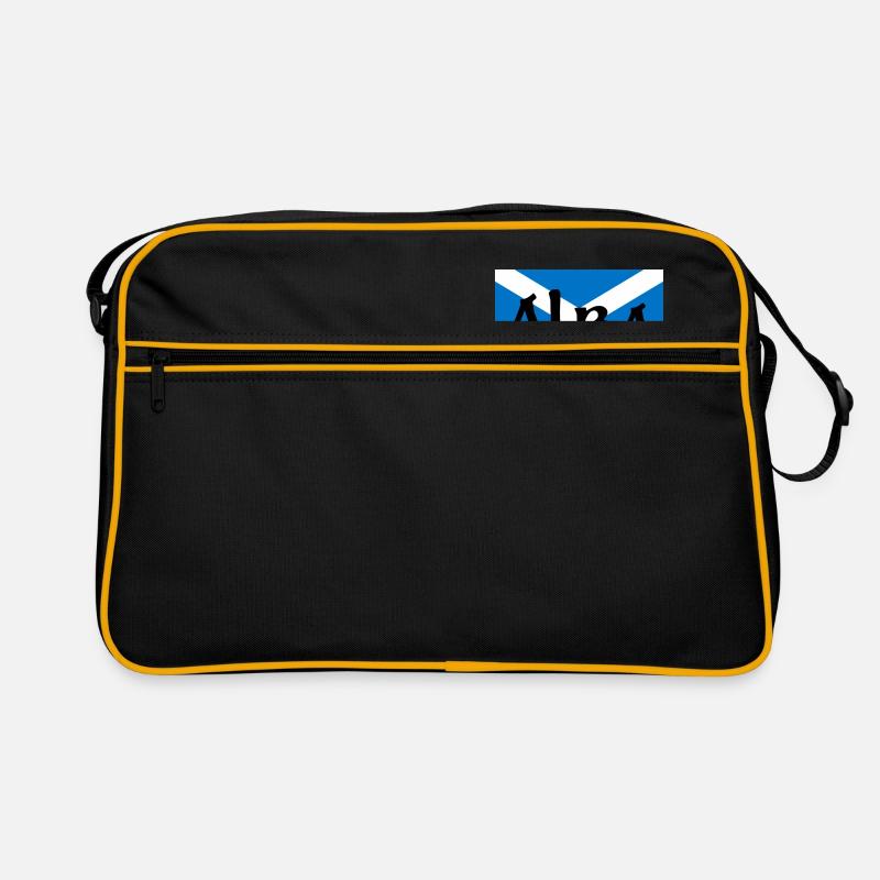 Alba - Scotland - Retro Tasche - Schwarz/Gold