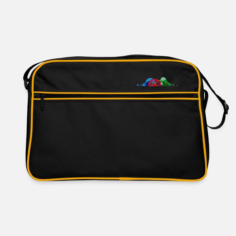 RäderRomaSintiCoprightLennylindell2 - Retro Tasche - Schwarz/Gold