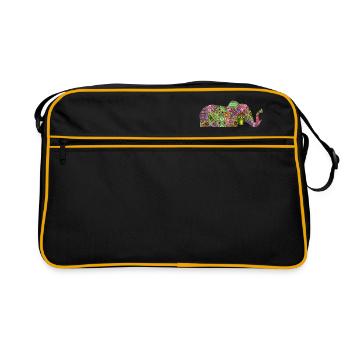 éléphant - Sac Retro - noir/or - Devant