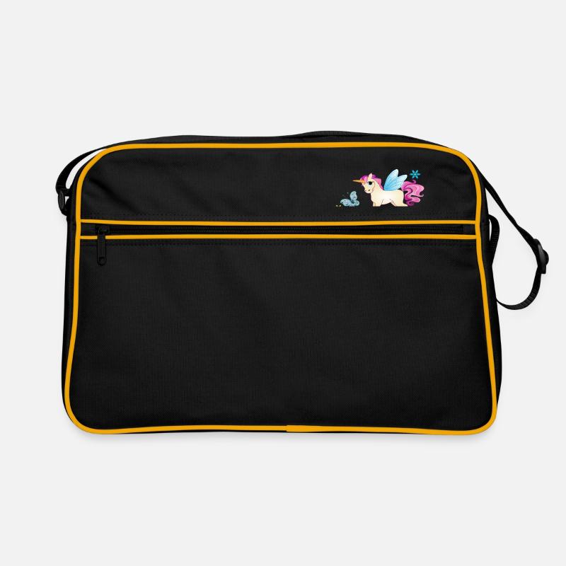 große Schwester Einhorn Retro Tasche
